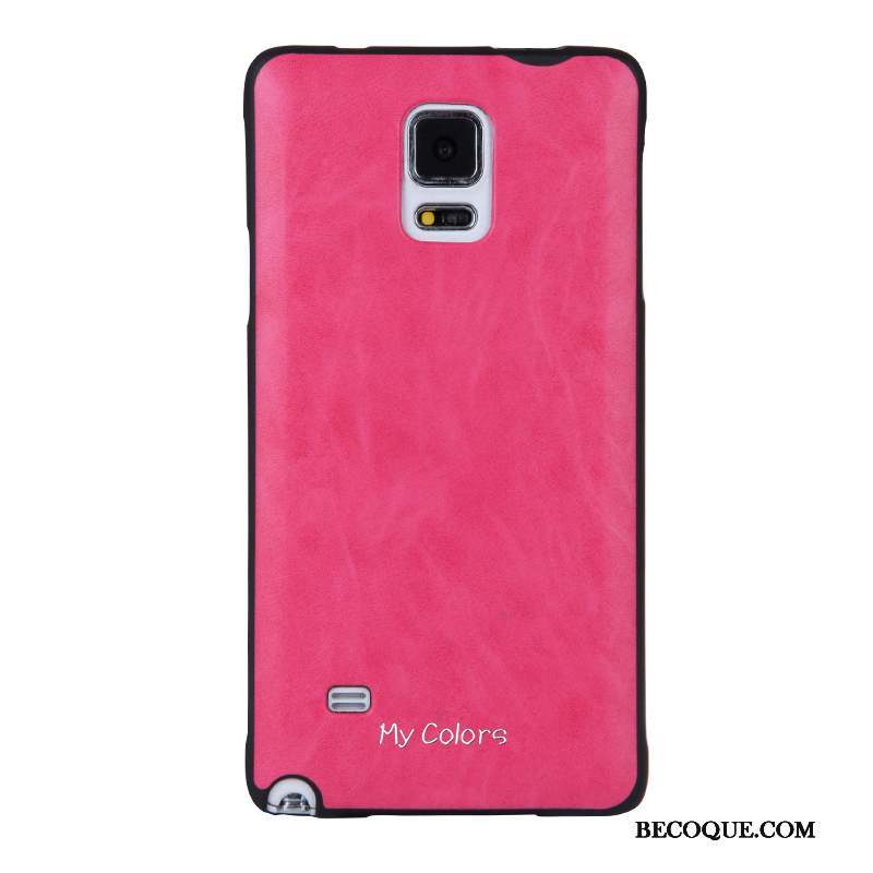 Samsung Galaxy Note 4 Similicuir Protection Coque De Téléphone Business Fluide Doux Étui