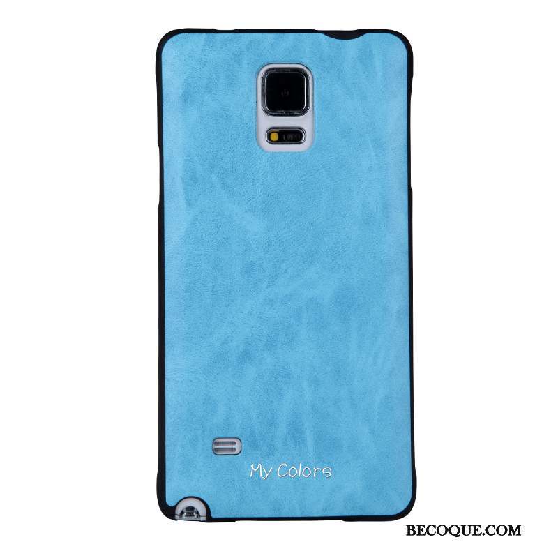 Samsung Galaxy Note 4 Similicuir Protection Coque De Téléphone Business Fluide Doux Étui