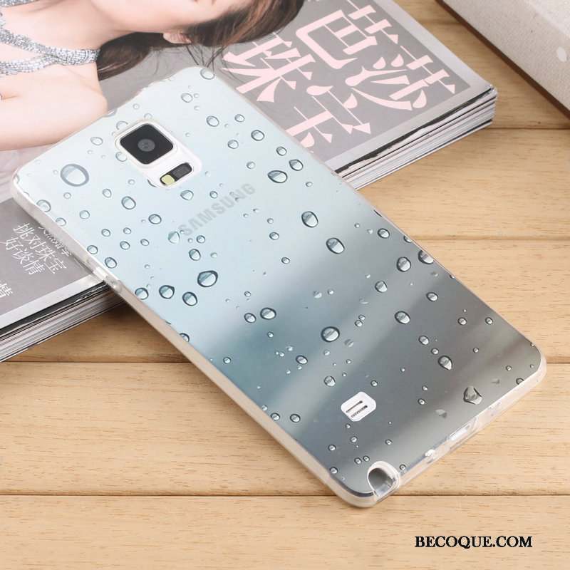 Samsung Galaxy Note 4 Tout Compris Personnalité Bleu Tendance Coque De Téléphone Créatif