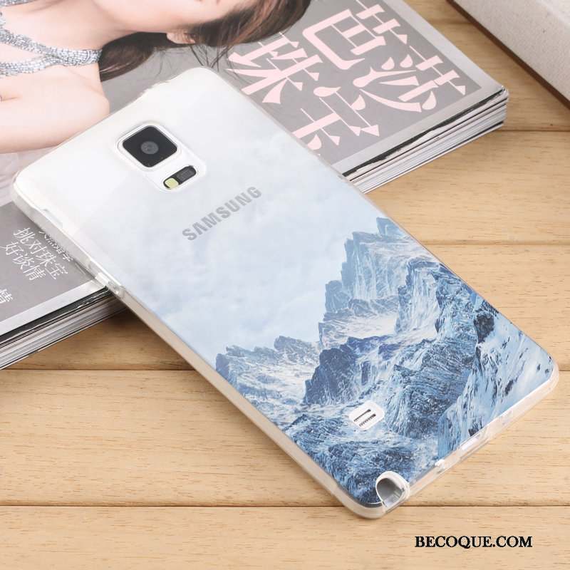 Samsung Galaxy Note 4 Tout Compris Personnalité Bleu Tendance Coque De Téléphone Créatif