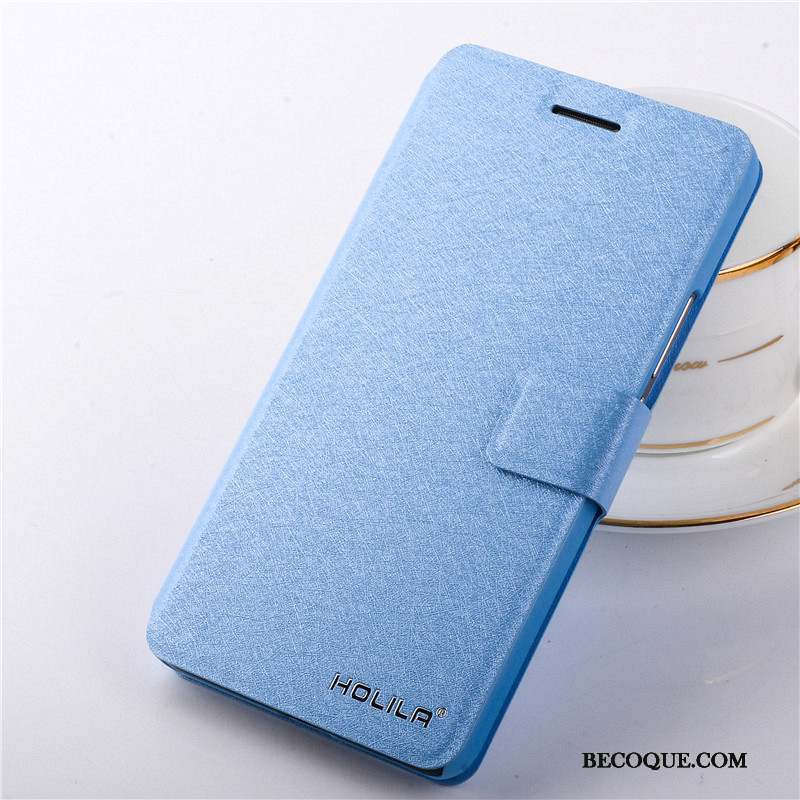 Samsung Galaxy Note 4 Étui En Cuir Téléphone Portable Bleu Coque De Téléphone Protection Housse