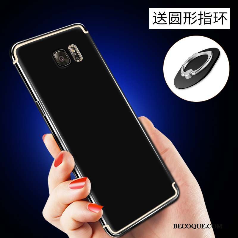 Samsung Galaxy Note 5 Coque De Téléphone Incassable Délavé En Daim Téléphone Portable Étui Silicone