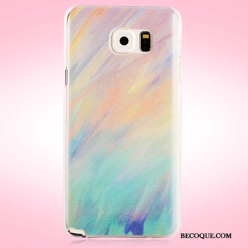 Samsung Galaxy Note 5 Coque De Téléphone Protection Difficile Violet Peinture Étui