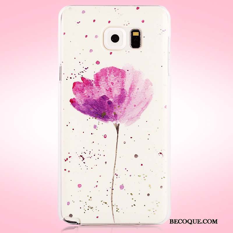 Samsung Galaxy Note 5 Coque De Téléphone Protection Difficile Violet Peinture Étui