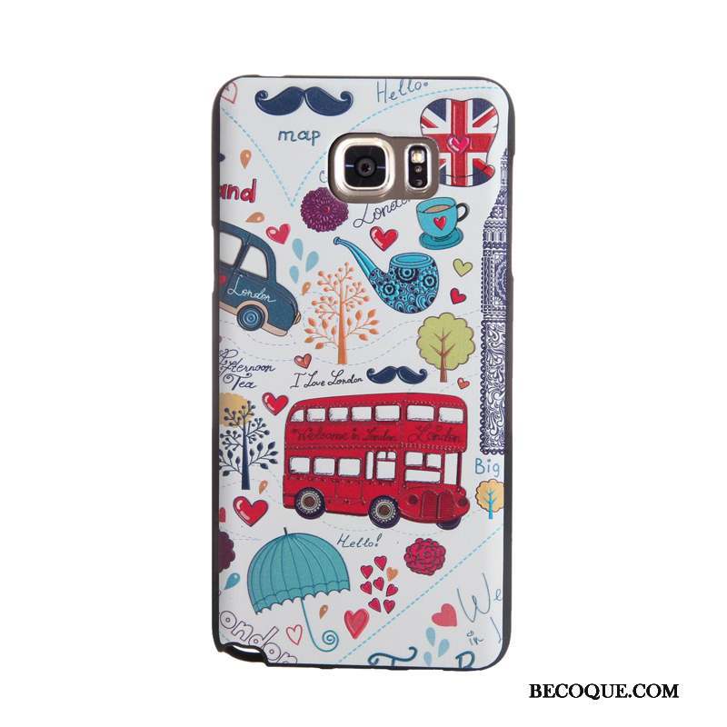 Samsung Galaxy Note 5 Coque De Téléphone Tempérer Protection Gaufrage Étui Membrane