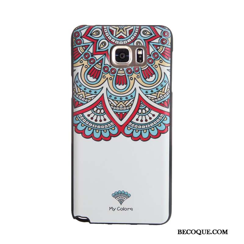 Samsung Galaxy Note 5 Coque De Téléphone Tempérer Protection Gaufrage Étui Membrane