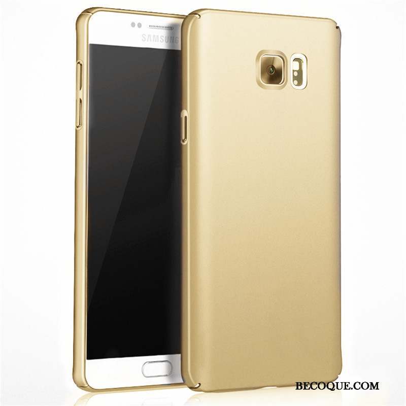 Samsung Galaxy Note 5 Coque Or Rose De Téléphone Téléphone Portable Difficile Délavé En Daim