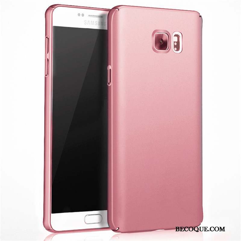 Samsung Galaxy Note 5 Coque Or Rose De Téléphone Téléphone Portable Difficile Délavé En Daim