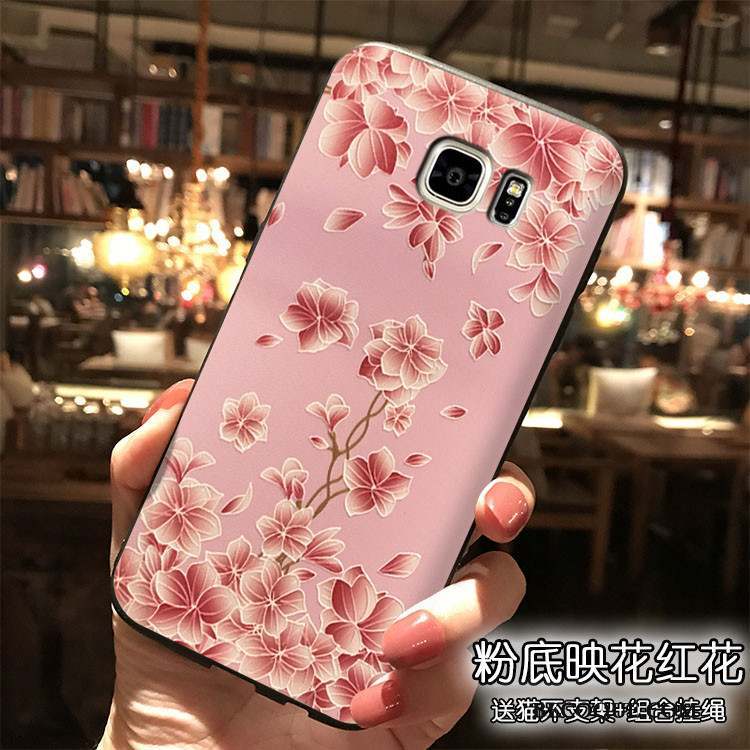 Samsung Galaxy Note 5 Coque Ornements Suspendus Tout Compris Incassable Rose Charmant Silicone