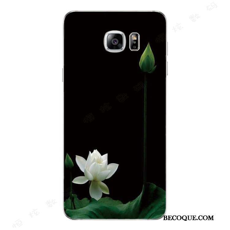 Samsung Galaxy Note 5 Coque Vert Fluide Doux Silicone Tendance Étui Style Chinois