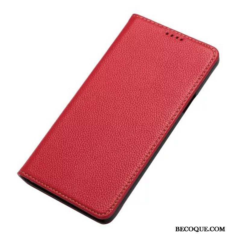 Samsung Galaxy Note 5 Housse Cuir Véritable Protection Noir Coque De Téléphone Étui