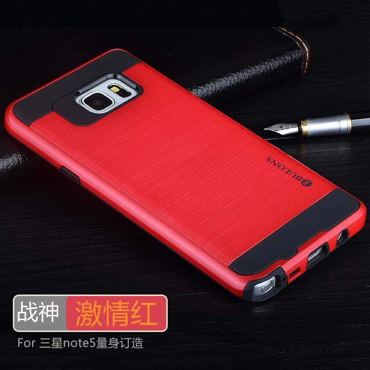 Samsung Galaxy Note 5 Incassable Étui Silicone Argent Tendance Coque De Téléphone
