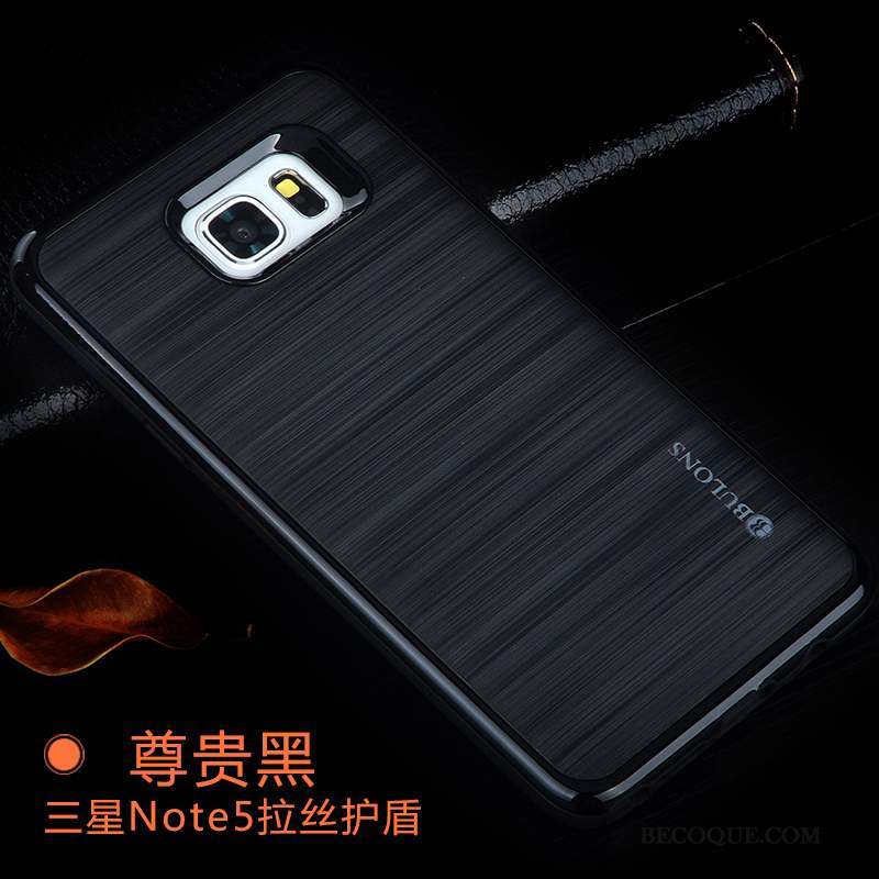 Samsung Galaxy Note 5 Incassable Étui Silicone Argent Tendance Coque De Téléphone