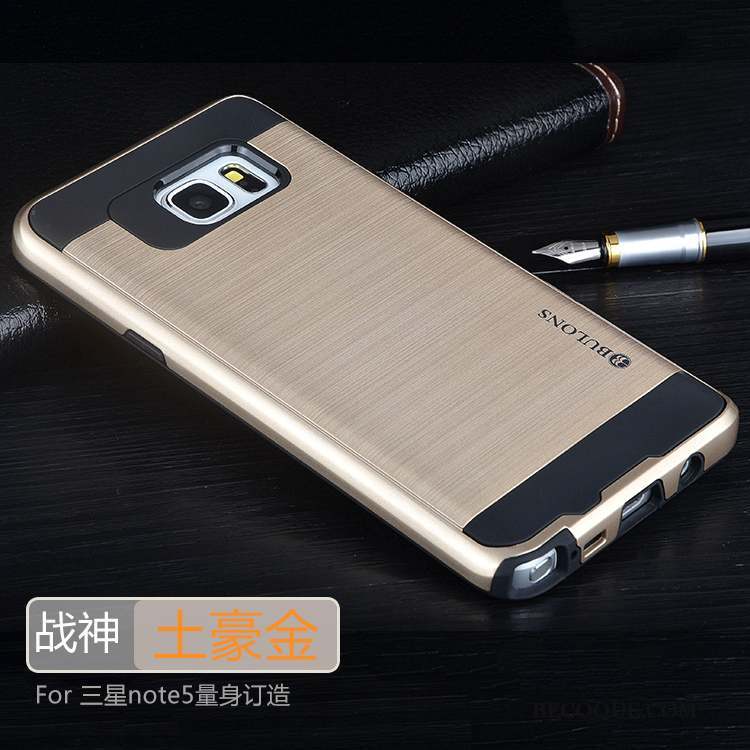 Samsung Galaxy Note 5 Incassable Étui Silicone Argent Tendance Coque De Téléphone