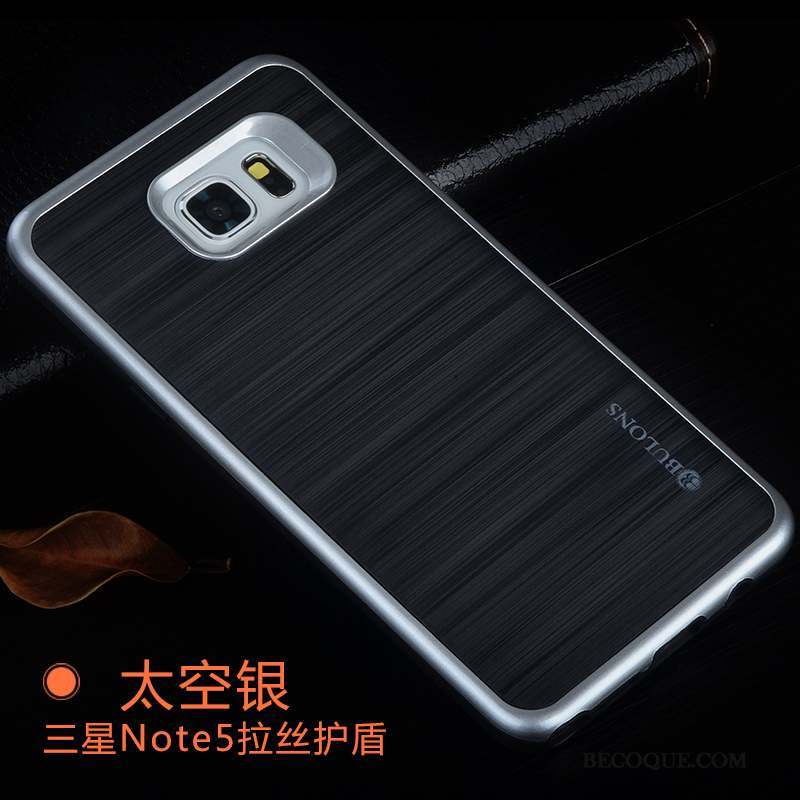 Samsung Galaxy Note 5 Incassable Étui Silicone Argent Tendance Coque De Téléphone