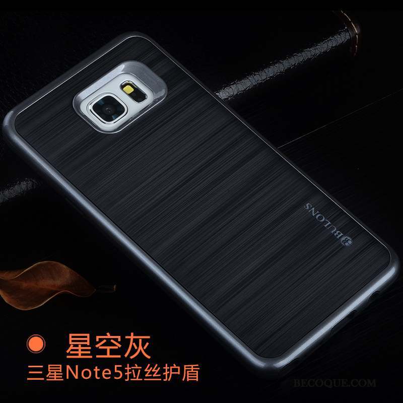 Samsung Galaxy Note 5 Incassable Étui Silicone Argent Tendance Coque De Téléphone