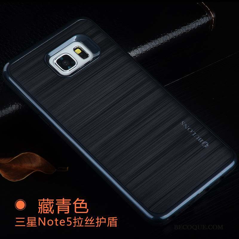 Samsung Galaxy Note 5 Incassable Étui Silicone Argent Tendance Coque De Téléphone