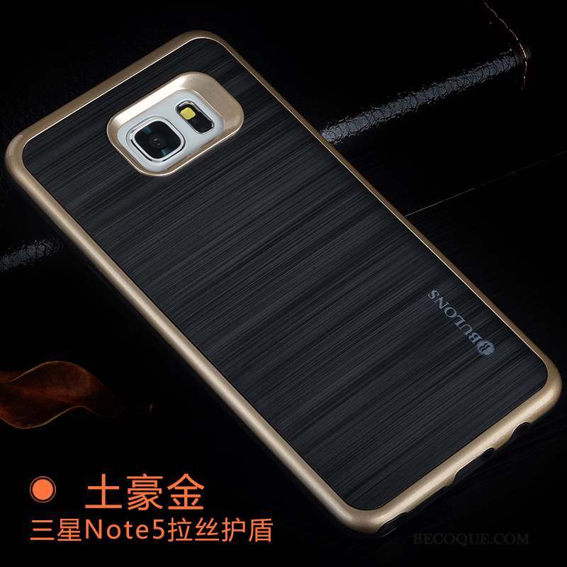 Samsung Galaxy Note 5 Incassable Étui Silicone Argent Tendance Coque De Téléphone