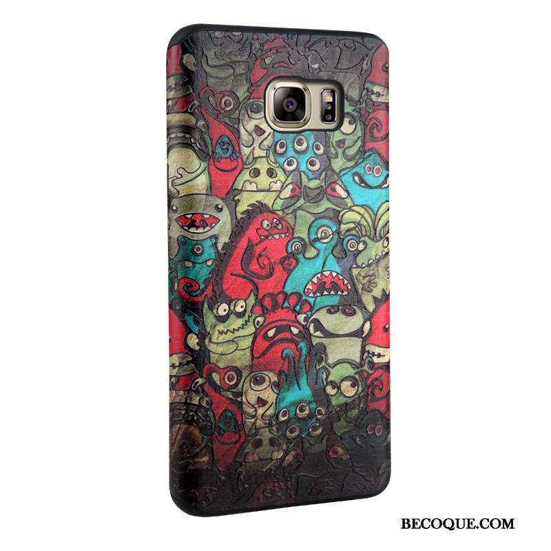 Samsung Galaxy Note 5 Multicolore Dessin Animé Coque De Téléphone Fluide Doux Fleurs Peinture