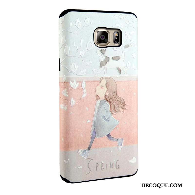 Samsung Galaxy Note 5 Multicolore Dessin Animé Coque De Téléphone Fluide Doux Fleurs Peinture