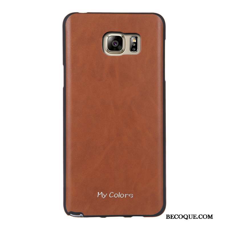 Samsung Galaxy Note 5 Protection Étui Fluide Doux Coque De Téléphone Business Similicuir