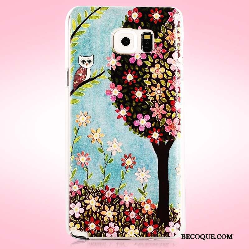 Samsung Galaxy Note 5 Rose Protection Fleurs Coque Étui De Téléphone