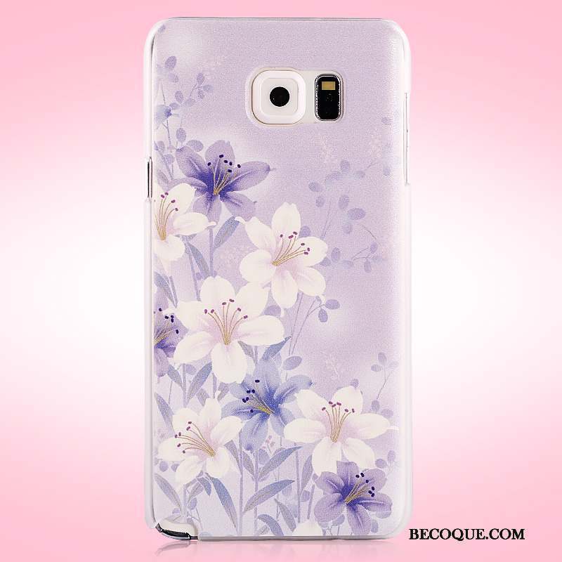 Samsung Galaxy Note 5 Rose Protection Fleurs Coque Étui De Téléphone