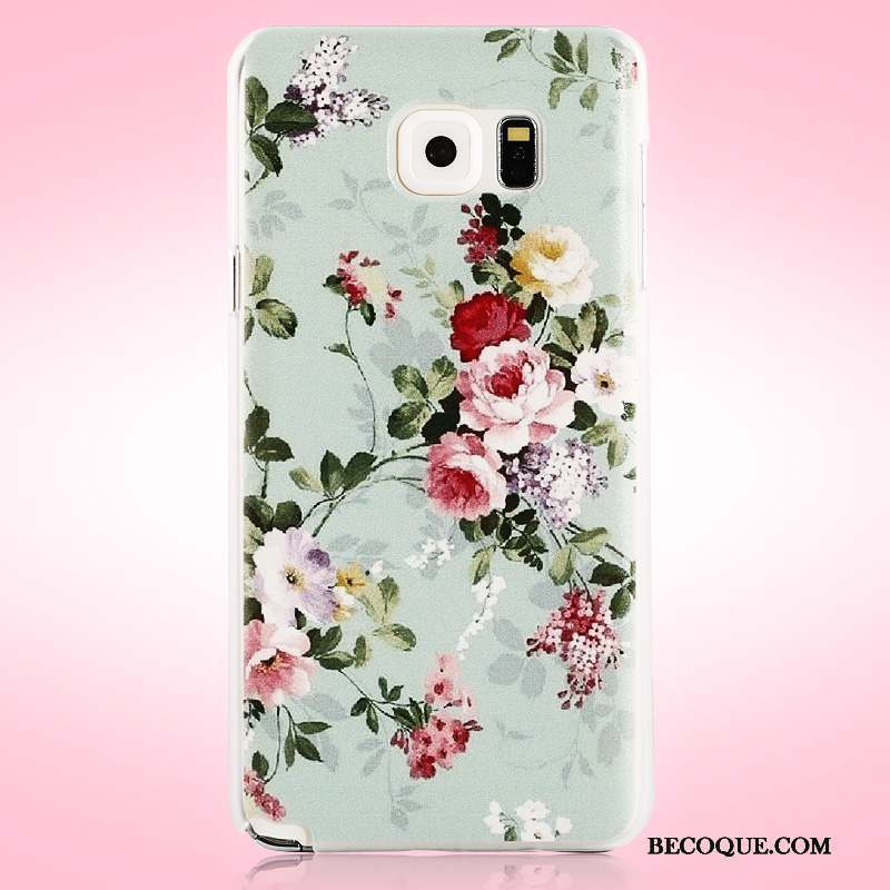 Samsung Galaxy Note 5 Rose Protection Fleurs Coque Étui De Téléphone