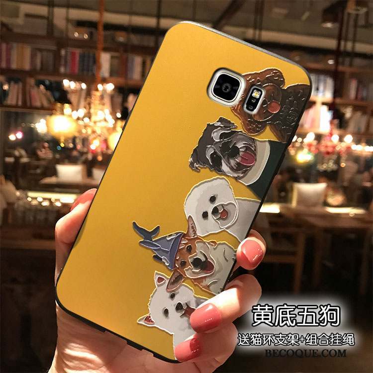 Samsung Galaxy Note 5 Silicone Étui Jaune Coque De Téléphone Charmant Dessin Animé