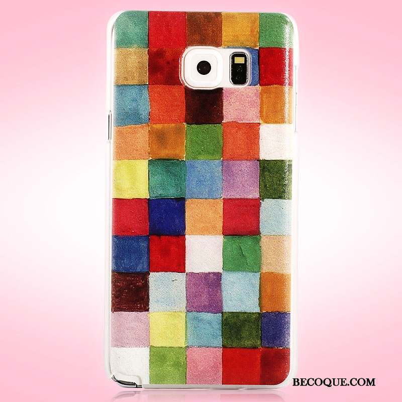 Samsung Galaxy Note 5 Étui Fleurs Coque De Téléphone Protection Délavé En Daim Peinture