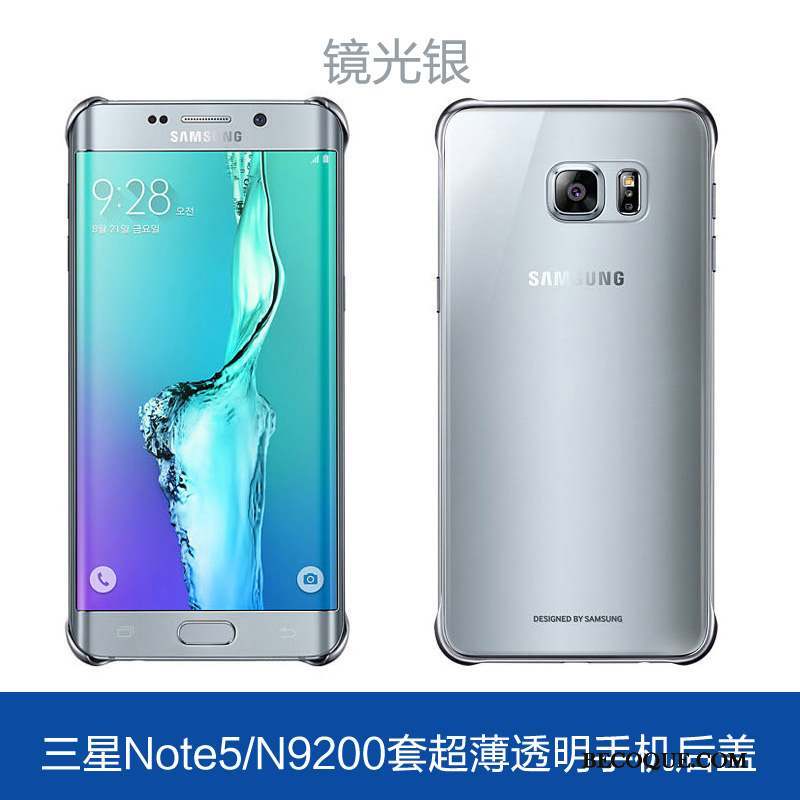 Samsung Galaxy Note 5 Étui Très Mince Or Transparent Coque De Téléphone Couvercle Arrière