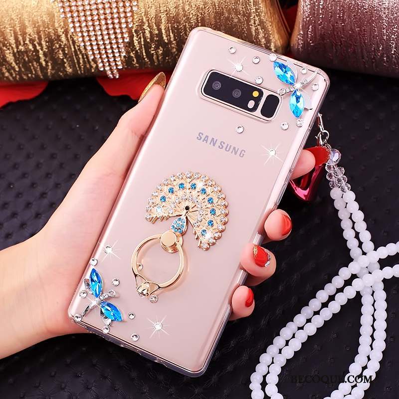 Samsung Galaxy Note 8 Anneau Silicone Ornements Suspendus Coque De Téléphone Protection Tout Compris