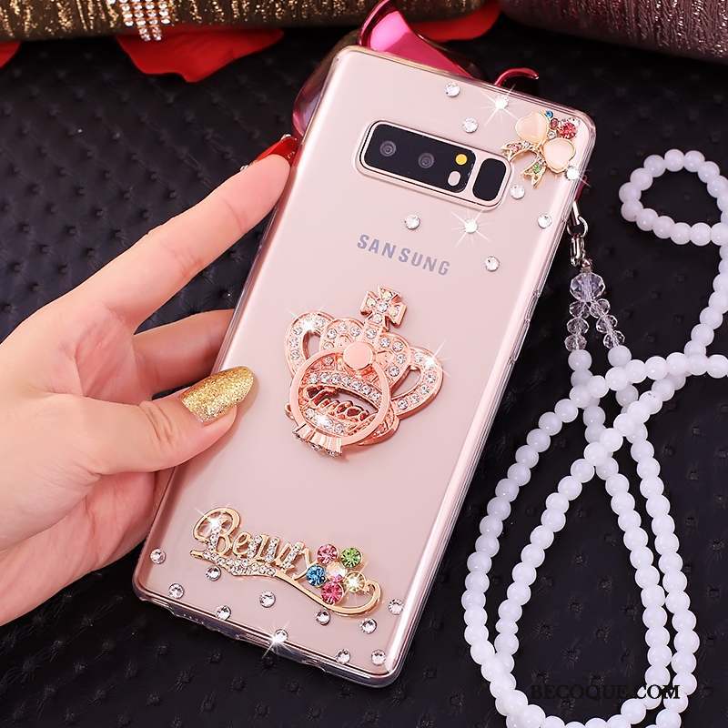 Samsung Galaxy Note 8 Anneau Silicone Ornements Suspendus Coque De Téléphone Protection Tout Compris