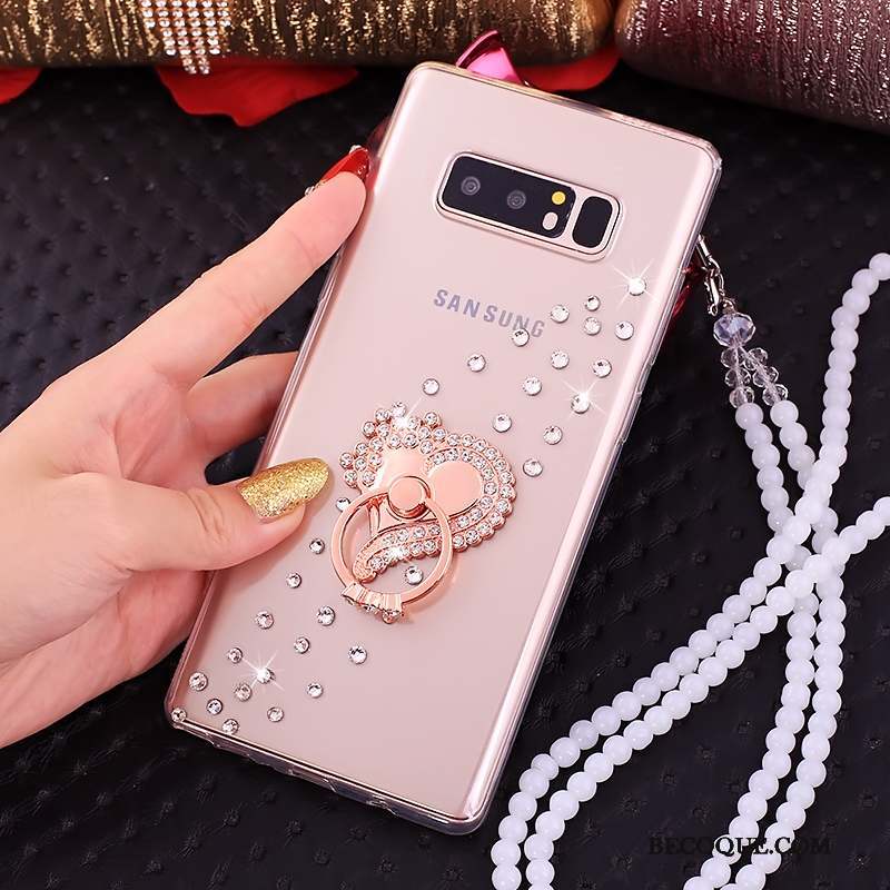Samsung Galaxy Note 8 Anneau Silicone Ornements Suspendus Coque De Téléphone Protection Tout Compris