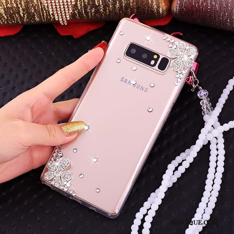 Samsung Galaxy Note 8 Anneau Silicone Ornements Suspendus Coque De Téléphone Protection Tout Compris