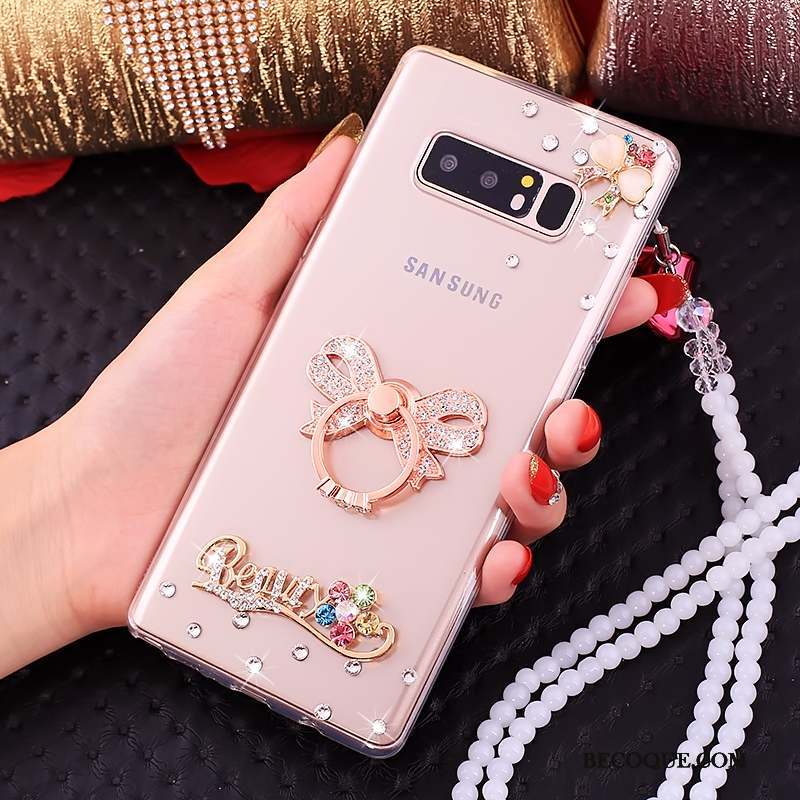 Samsung Galaxy Note 8 Anneau Silicone Ornements Suspendus Coque De Téléphone Protection Tout Compris