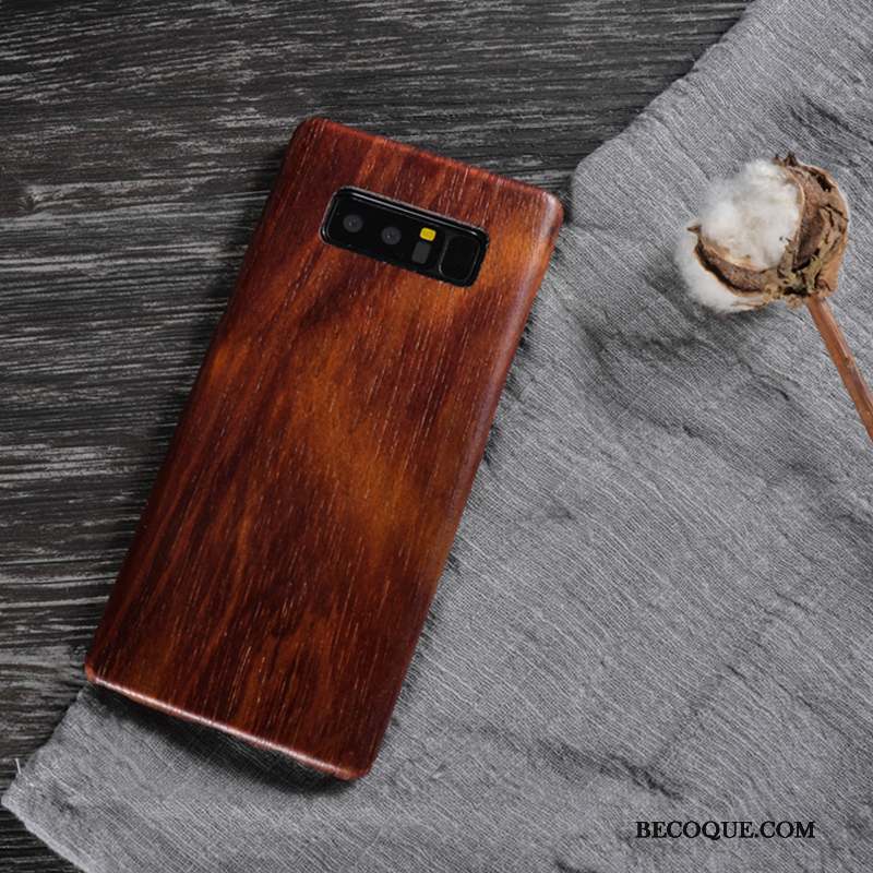 Samsung Galaxy Note 8 Bois Coque Bois Massif Protection Étui De Téléphone