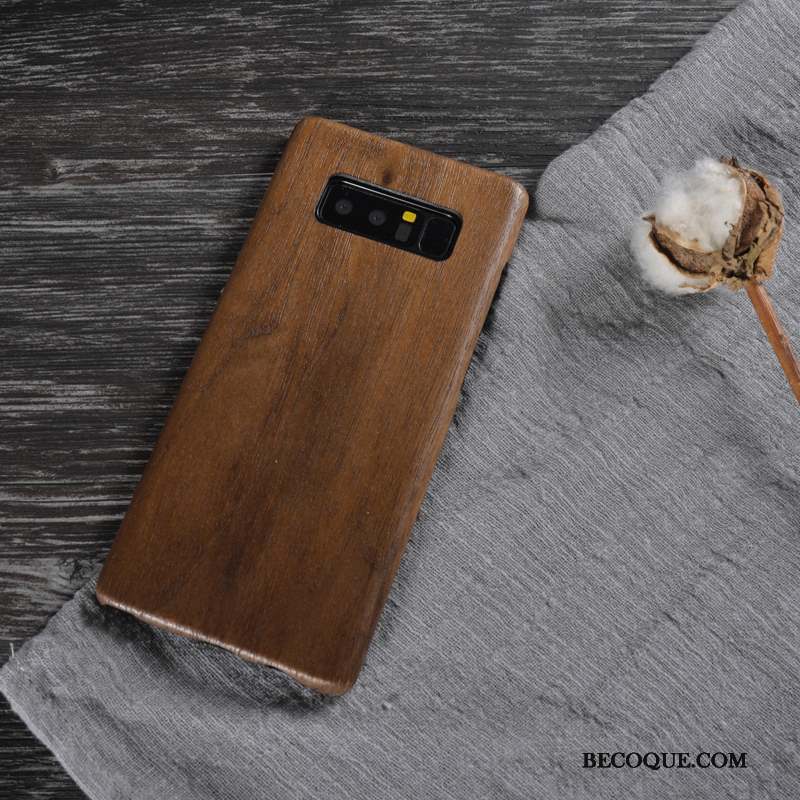 Samsung Galaxy Note 8 Bois Coque Bois Massif Protection Étui De Téléphone