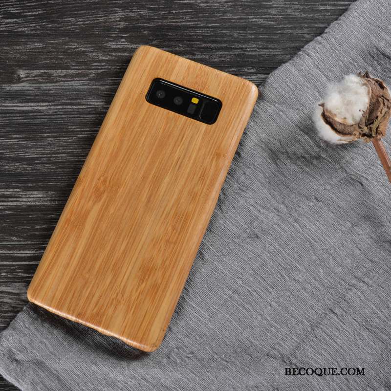 Samsung Galaxy Note 8 Bois Coque Bois Massif Protection Étui De Téléphone