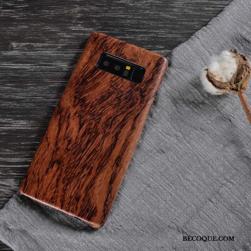 Samsung Galaxy Note 8 Bois Coque Bois Massif Protection Étui De Téléphone