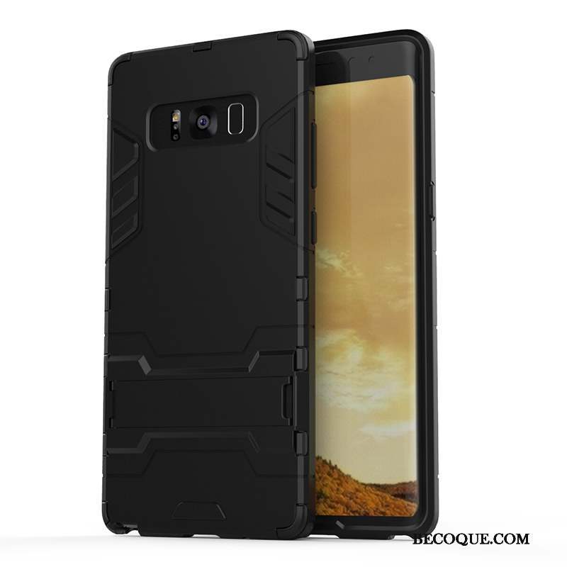 Samsung Galaxy Note 8 Coque Bleu Étui Incassable Fluide Doux Support Difficile