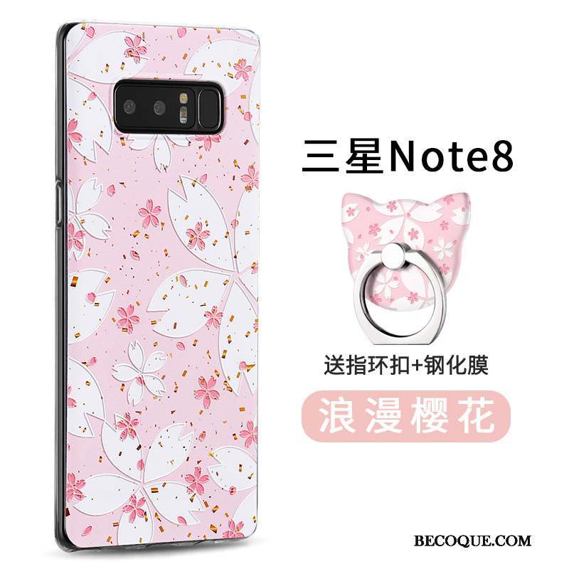 Samsung Galaxy Note 8 Coque Créatif Personnalité Une Agrafe Anneau Nouveau Silicone