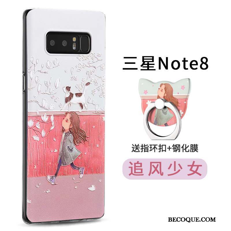 Samsung Galaxy Note 8 Coque Créatif Personnalité Une Agrafe Anneau Nouveau Silicone