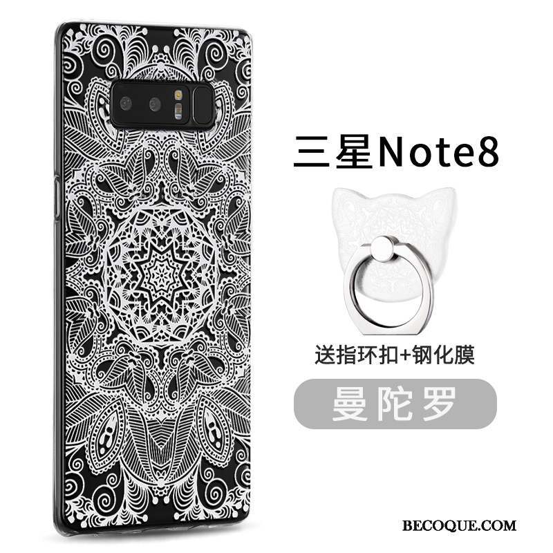 Samsung Galaxy Note 8 Coque Créatif Personnalité Une Agrafe Anneau Nouveau Silicone