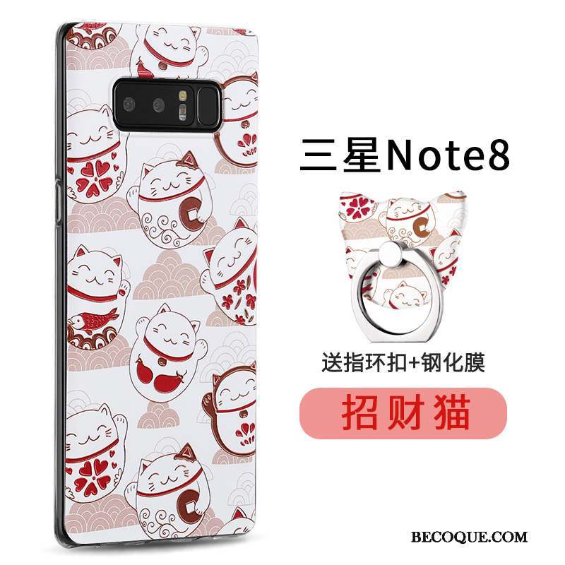 Samsung Galaxy Note 8 Coque Créatif Personnalité Une Agrafe Anneau Nouveau Silicone