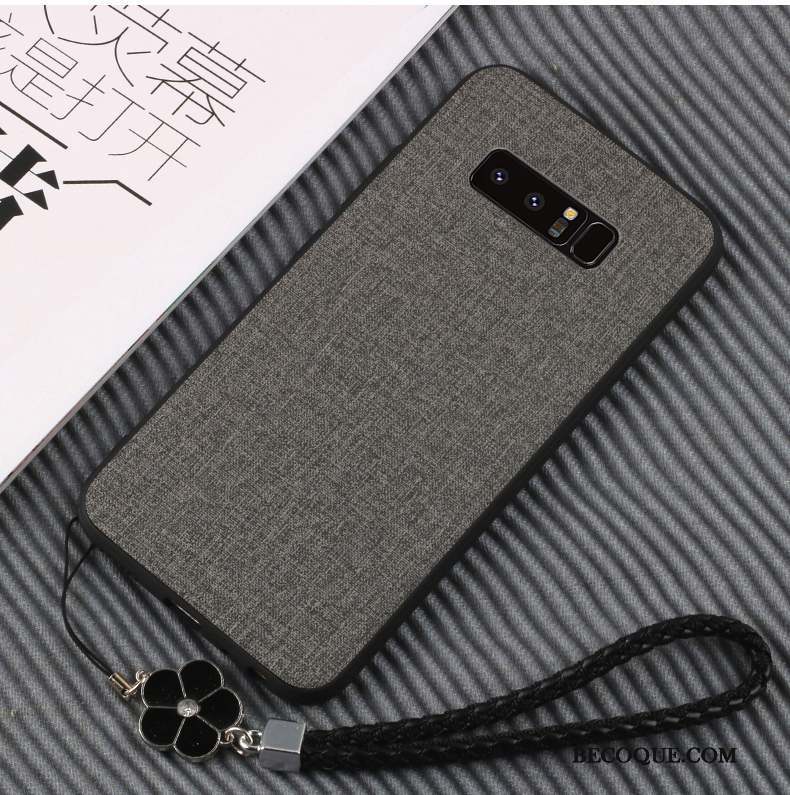 Samsung Galaxy Note 8 Coque De Téléphone Silicone Cuir Téléphone Portable Fluide Doux Protection