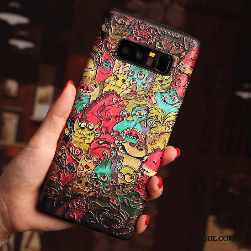 Samsung Galaxy Note 8 Coque De Téléphone Tout Compris Dessin Animé Rose Protection Incassable