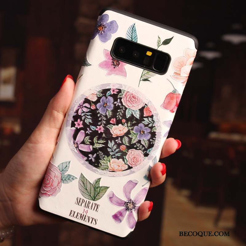 Samsung Galaxy Note 8 Coque De Téléphone Tout Compris Dessin Animé Rose Protection Incassable