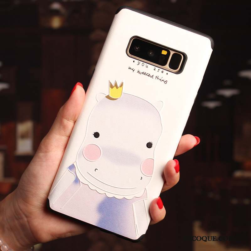 Samsung Galaxy Note 8 Coque De Téléphone Tout Compris Dessin Animé Rose Protection Incassable