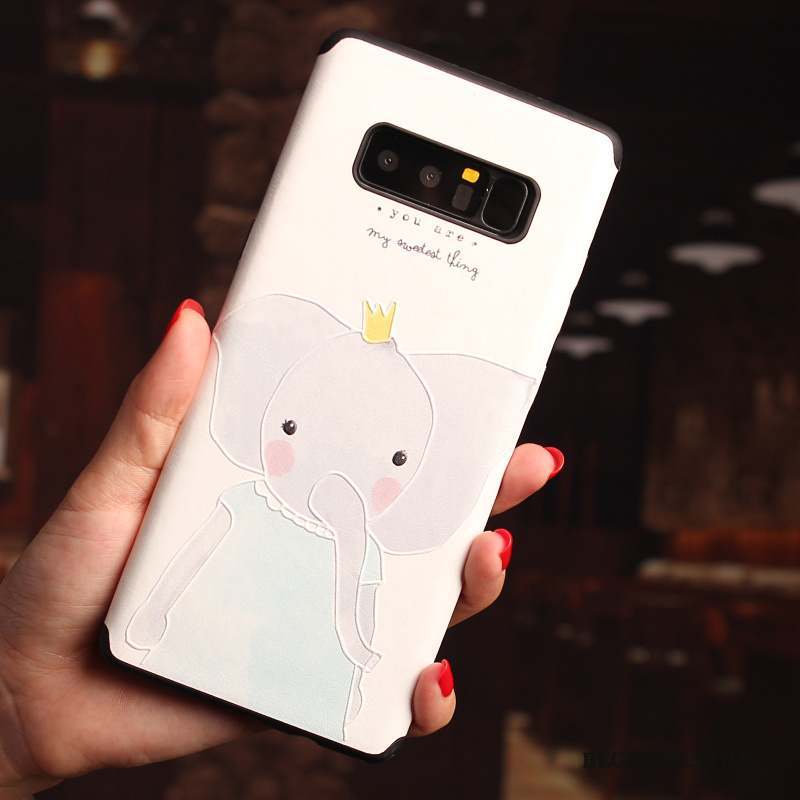 Samsung Galaxy Note 8 Coque De Téléphone Tout Compris Dessin Animé Rose Protection Incassable